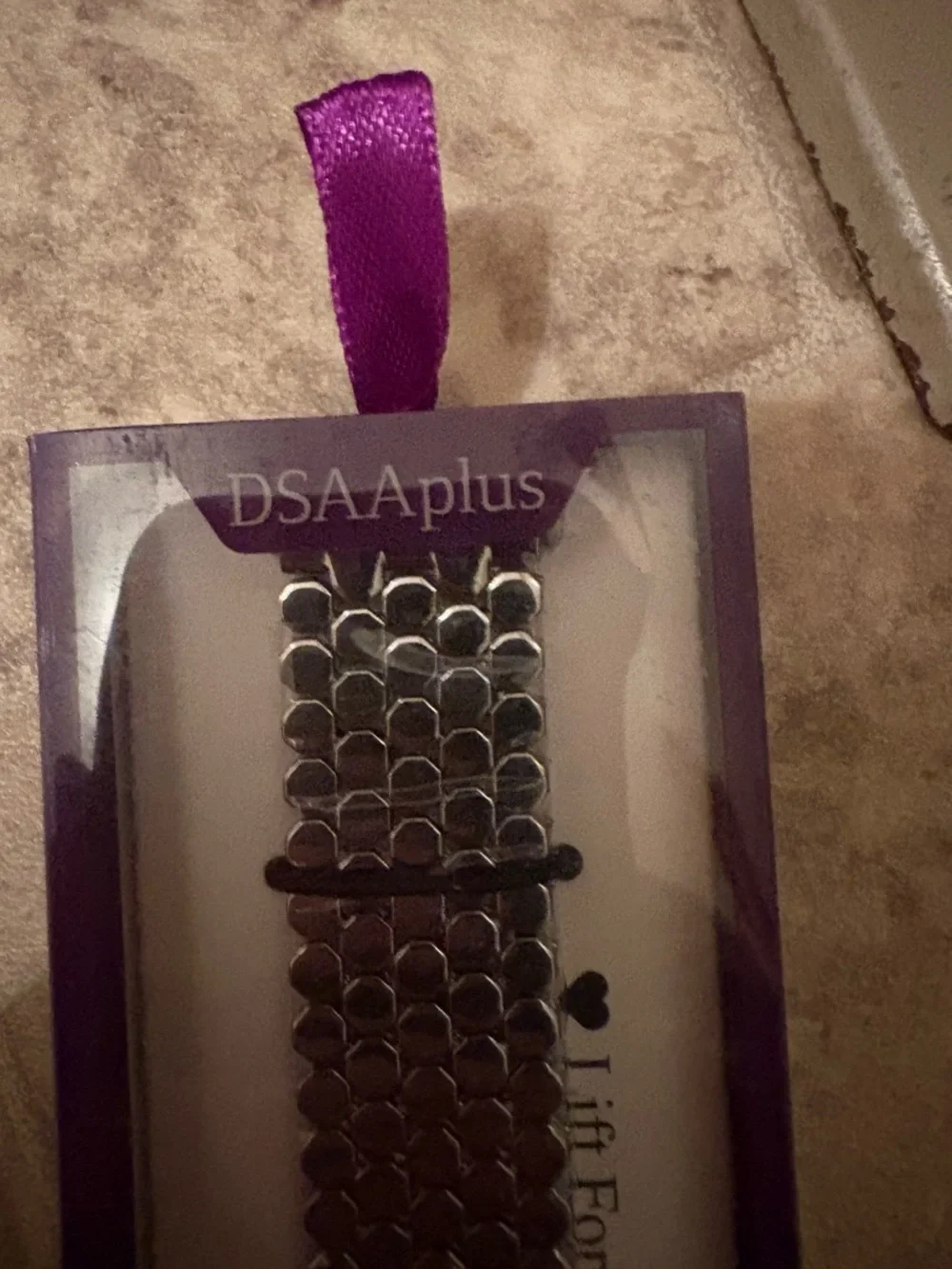 Silver watchband